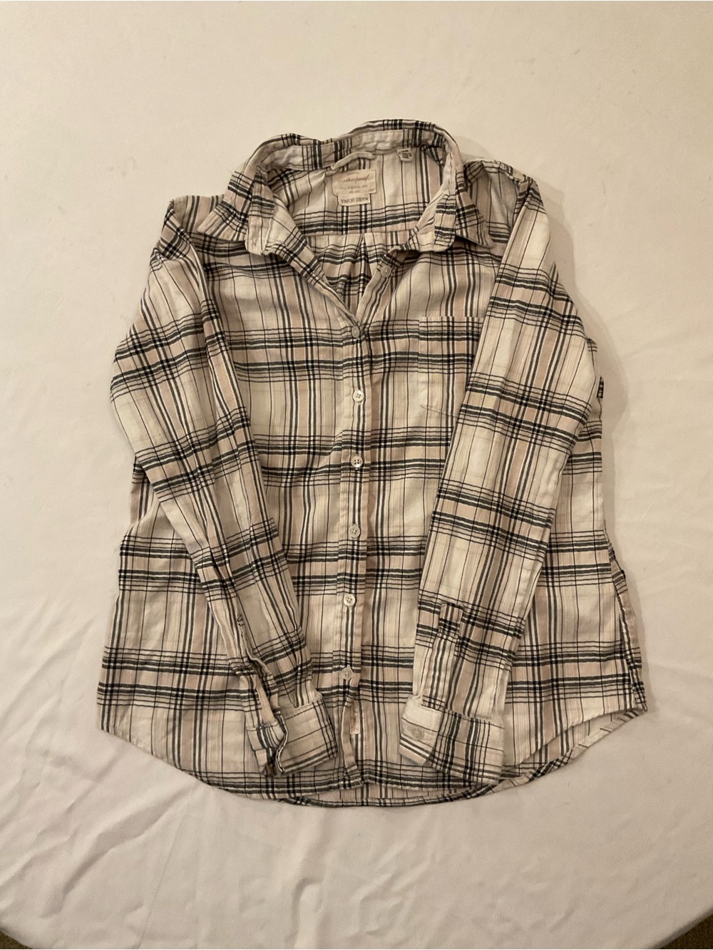 Weatherproof Plaid Button-Up Shirt